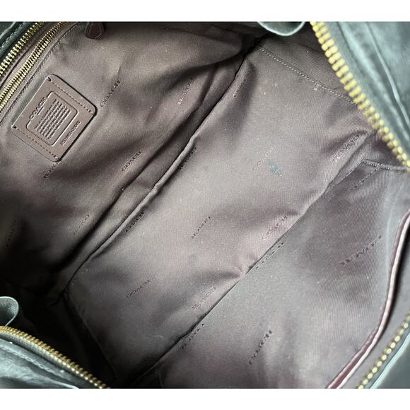 Coach Dreamer 36 Smooth Leather Satchel Shoulder Tote Bag in Black 31640 - Picture 15 of 16